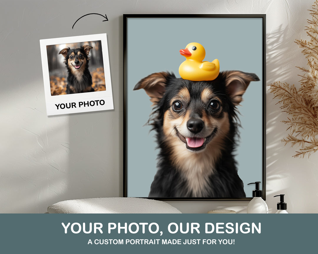 funny pet bathroom art custom wall print unpaws