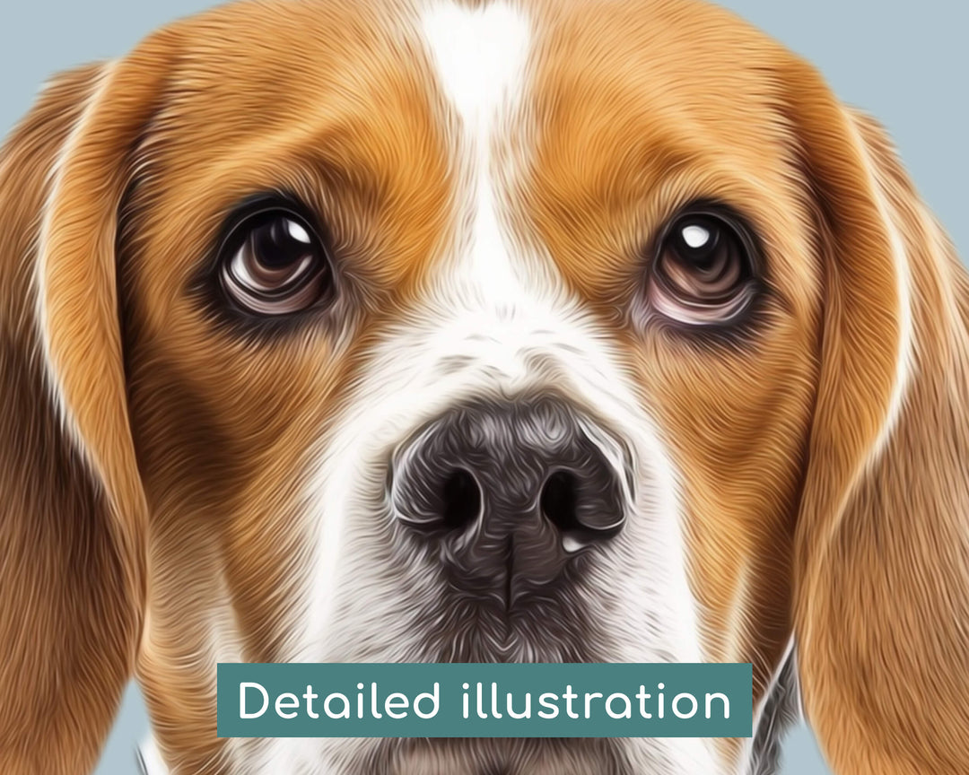 Beagle dog portrait