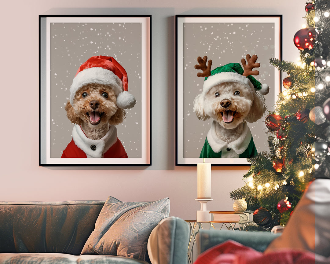 Christmas Dog Portrait