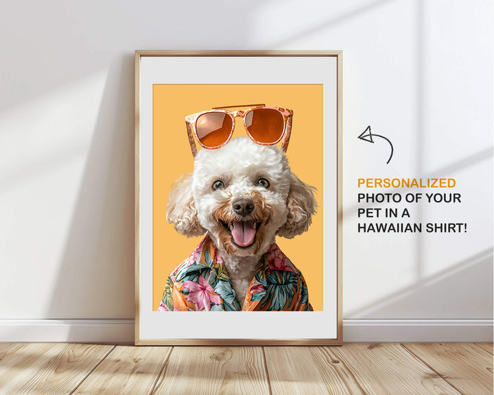 Custom dog portrait poster