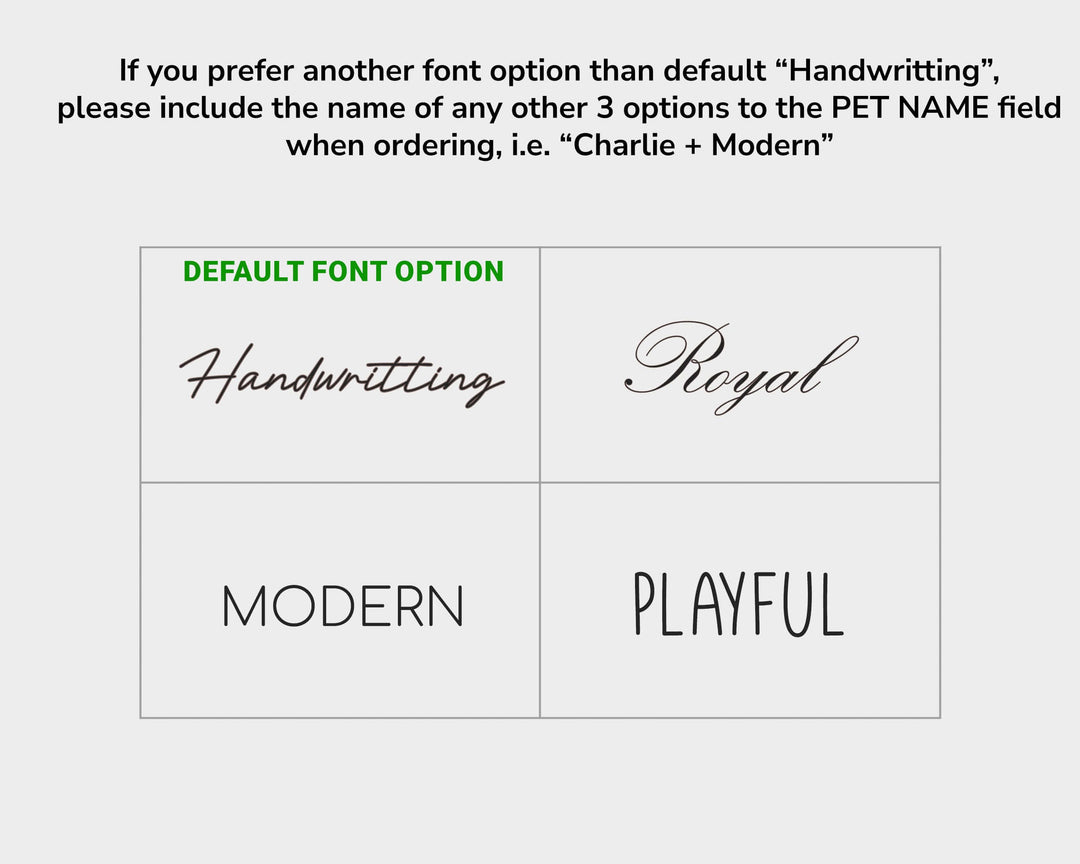 font options final