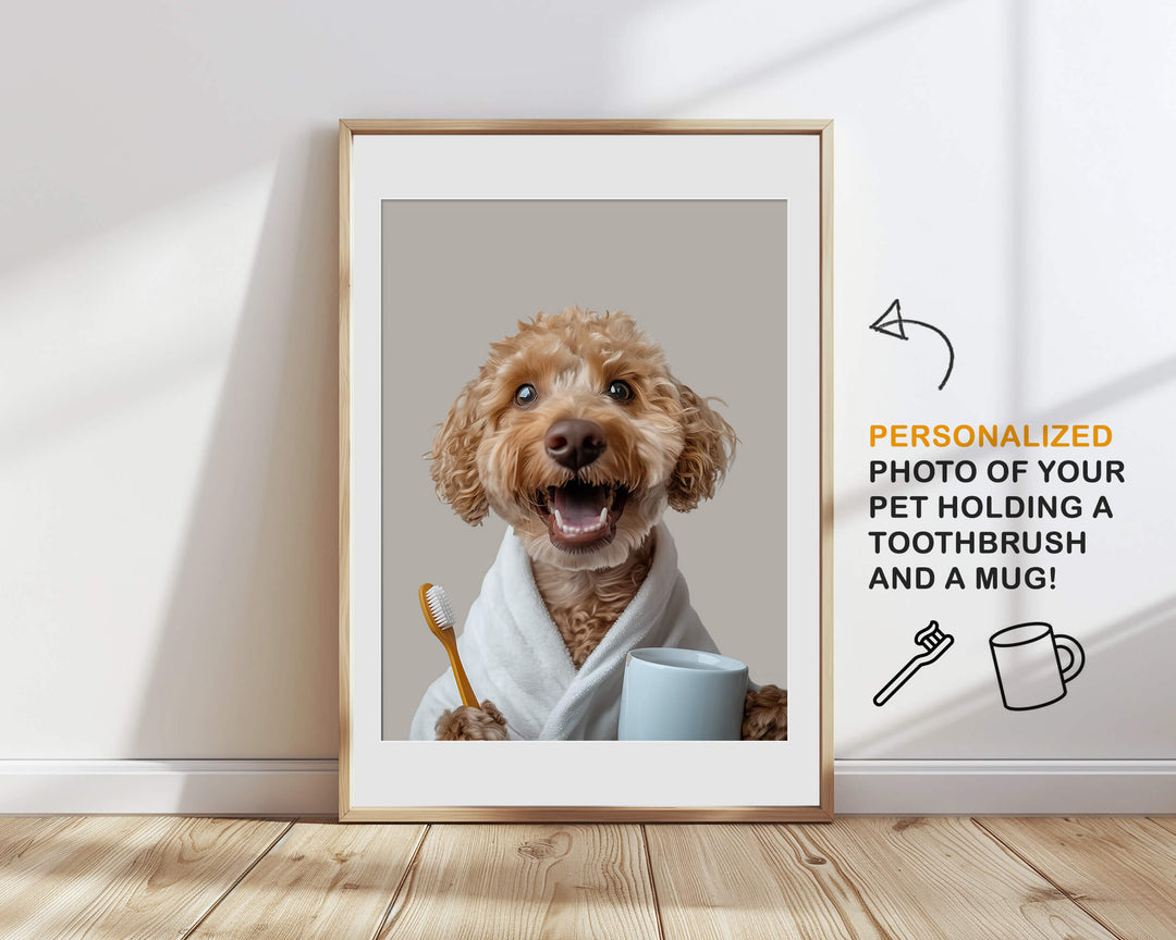 Funny Custom Dog Portrait