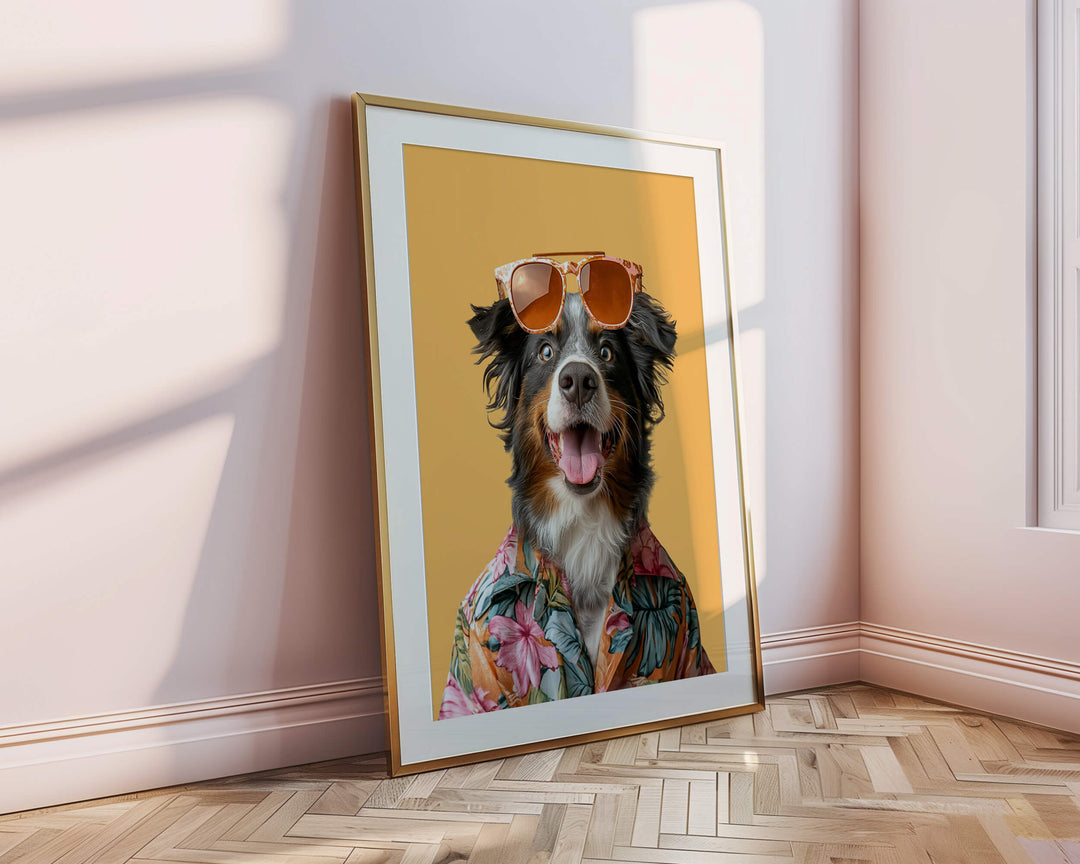 modern dog portrait