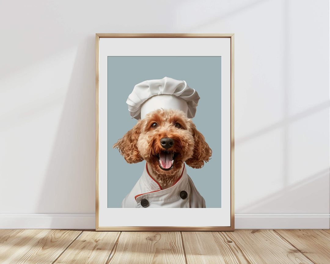 Pet portrait for kitchen