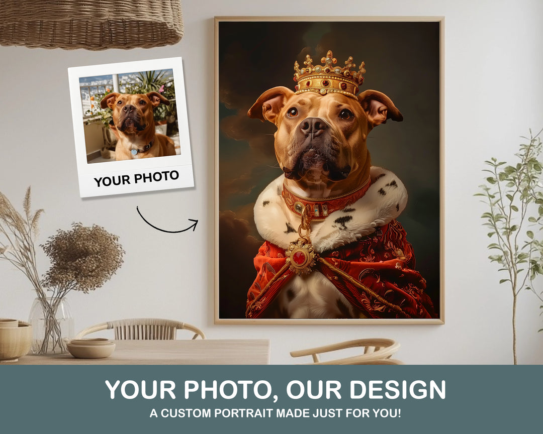The King - custom pet portrait