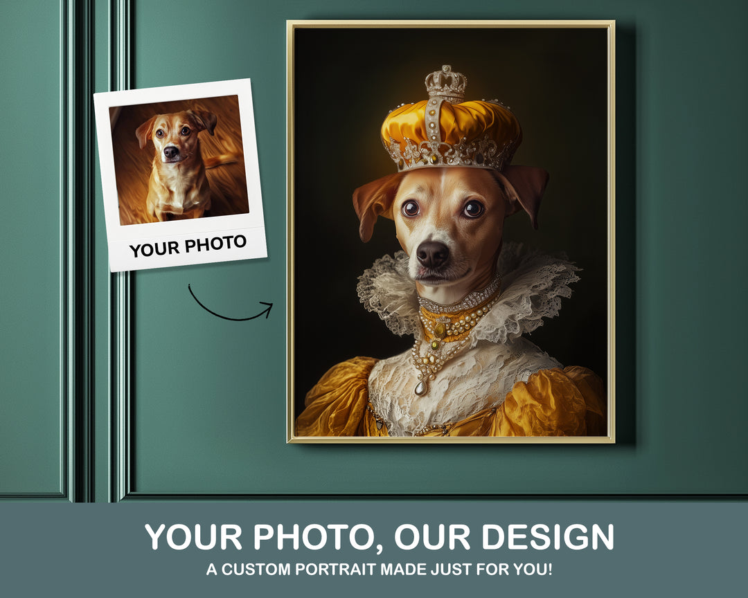 The Majesty – personalized dog portrait
