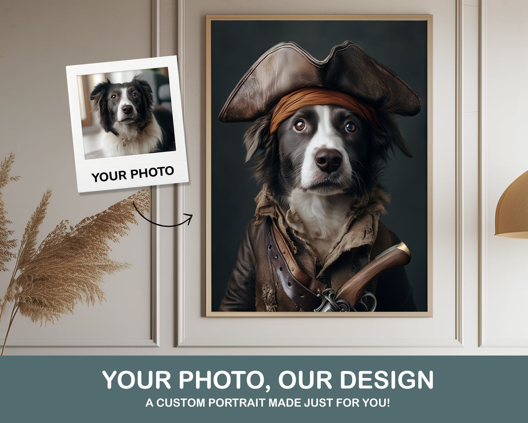 The Pirate – funny pet portrait

