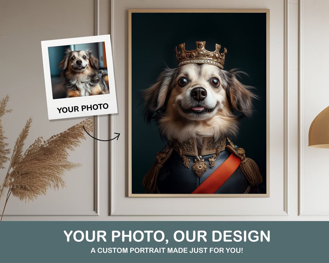 The Ruler - royal dog portrait