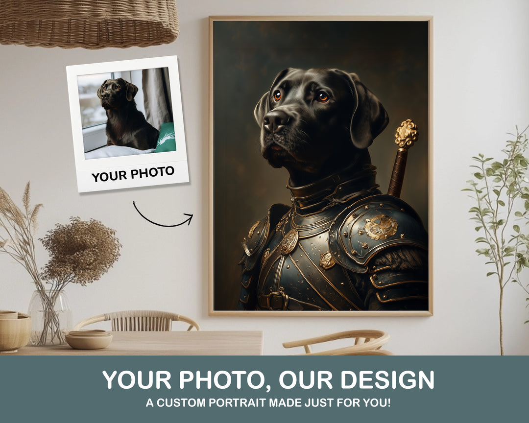 The Shield Personalized Dog Portrait
