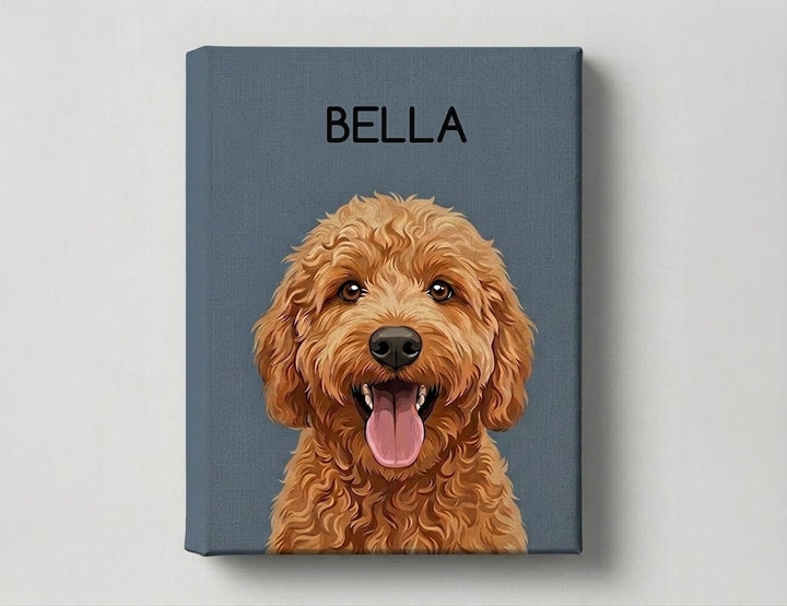 custom pet portrait canvas