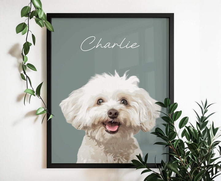 Dog portrait custom