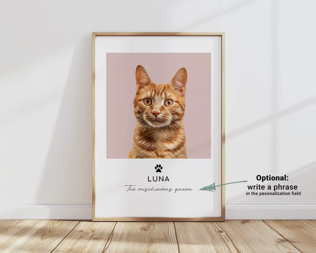 personalized cat portrait