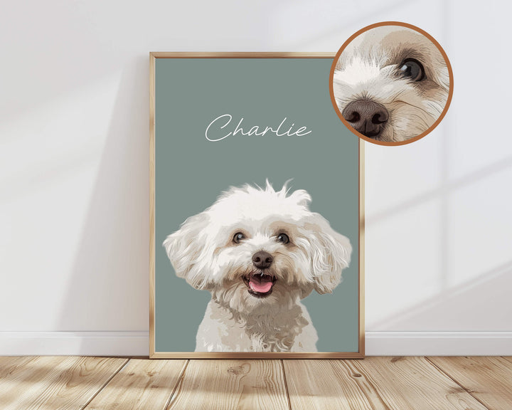 personalized dog portrait